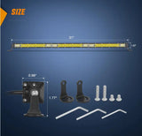 30 inch 234W 78LED Single Row Ultra-Slim Spot Flood LED Light Bars Nilight