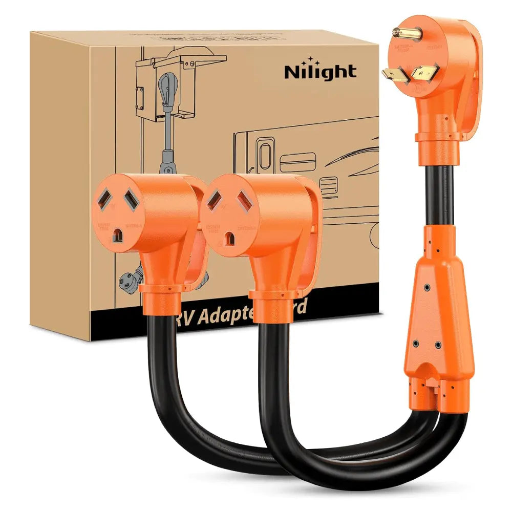30AMP To Two 30AMP RV Y Splitter Adapter Cord – Nilight