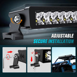 32 Inch 29LED Single Row Spot Screw-Less Night Vision LED Light Bar | 16AWG Wire 5Pin Switch Nilight