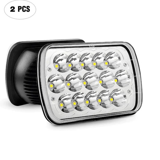 LED Headlight LED Headlights Nilight 7x6 5x7 45W Hi/Lo LED Sealed Beam Headlamp for Jeep Wrangler YJ Cherokee XJ Trucks 4X4 Offroad H6054 6053 6052 5054 Replacement Replacement, 2 Years Warranty