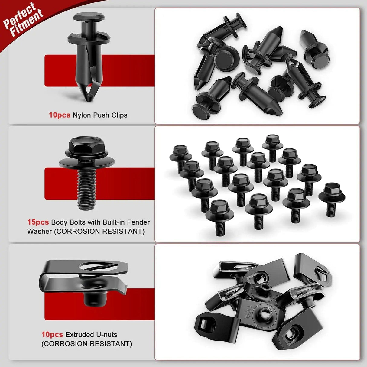 35 Pcs Car Push Retainer Clips Kits For Infiniti G35 G37 FX35 FX45 EX35 Nissan 370Z 350Z Nilight