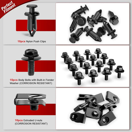 35 Pcs Car Push Retainer Clips Kits For Infiniti G35 G37 FX35 FX45 EX35 Nissan 370Z 350Z Nilight