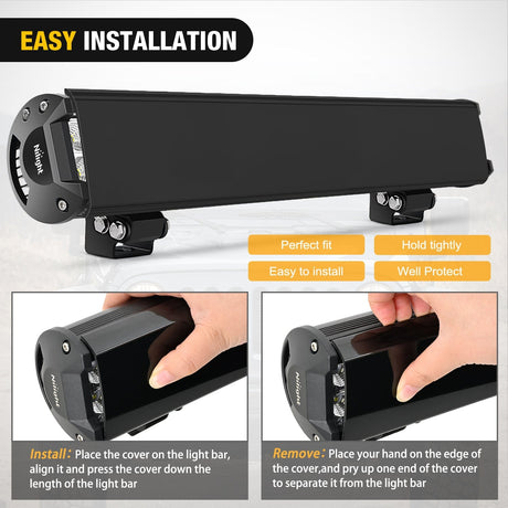 light cover 20 inch Black Light Bar Cover