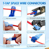 360PCS T-Tap Wire Connectors Terminals Kit Nilight