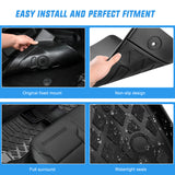 Floor Mat TPE Floor Mats for Ford Transit 150 250 350 350HD Vinyl Floor 2022 2023 2024 2025 2026 (Not for Connect) All Weather Custom Fit Heavy Duty Floor Liners