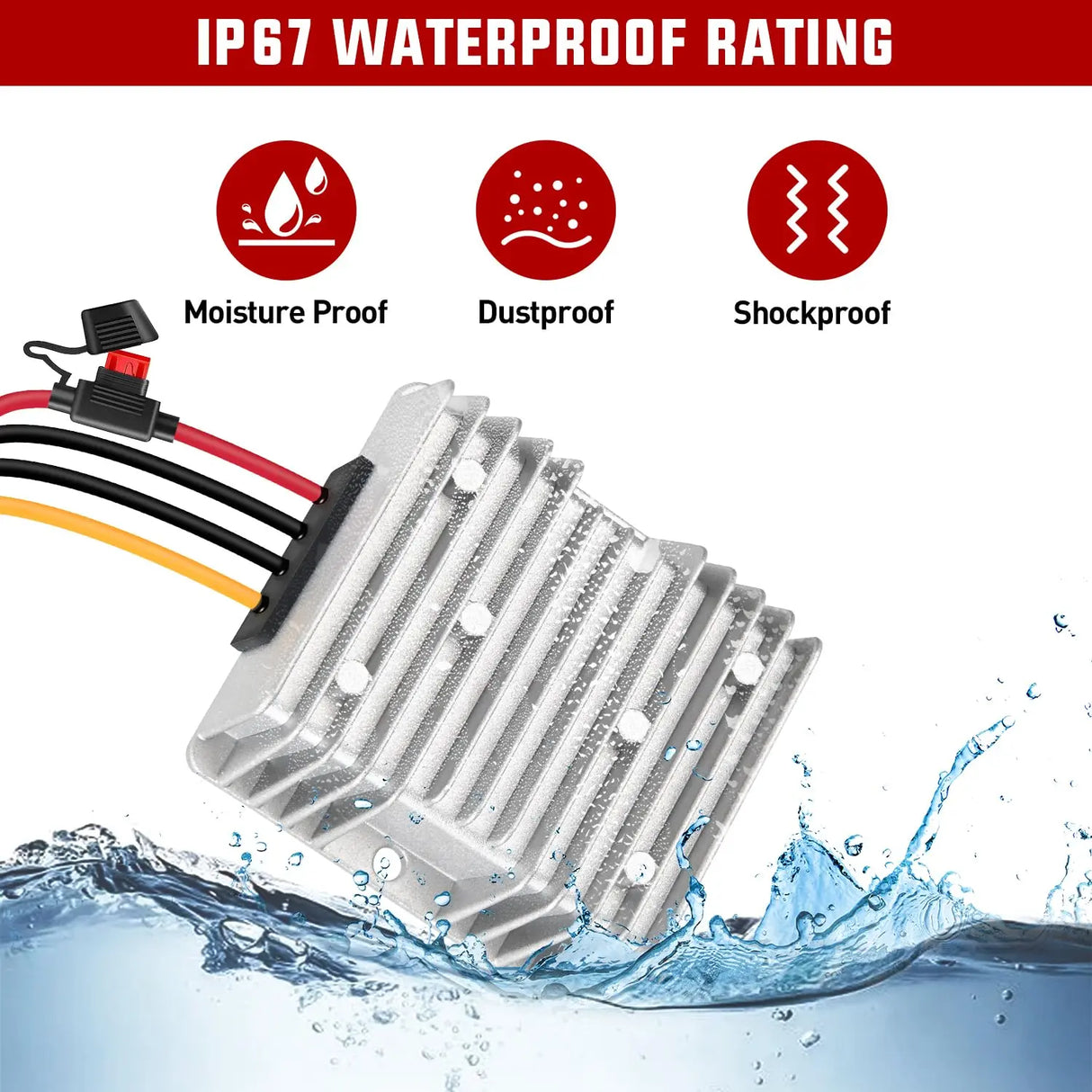 36V/48V to 12V 10A 120W Voltage Converter Nilight