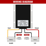 36V/48V to 12V 30A 360W Voltage Converter Nilight