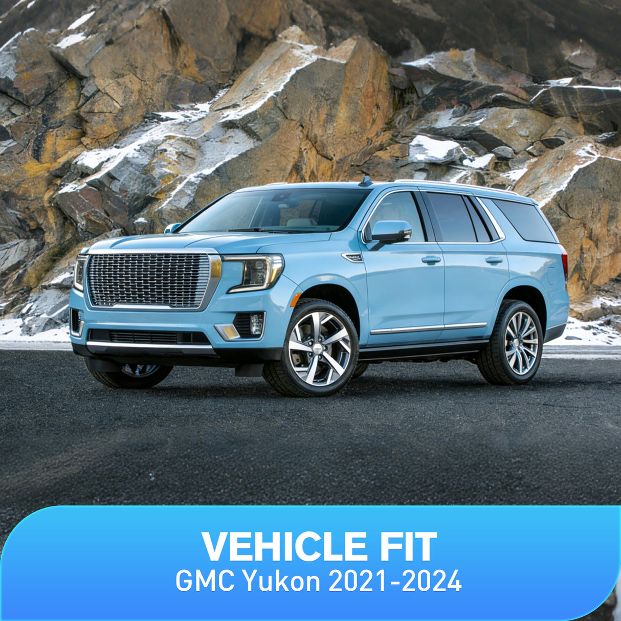 Rain Guards for GMC Yukon 2021 2022 2023 2024, Vent Window Visors, Original Window Deflectors-4PCS