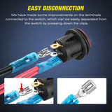 3Gang 3Pin Pre-wired Toggle Switch Panel Red Nilight