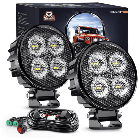 3Inch Led Pods Round 1500LM Built-in EMC Work Light