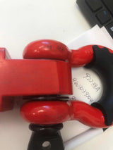 2 Inch Shackle Hitch Receiver 3/4 Inch D Ring Kit Red (25% OFF Final Checkout)