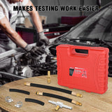 inflator 9pcs 0-100 PSI Fuel Injection Pump Pressure Gauge Petrol Engine Diagnostic Tester Kit