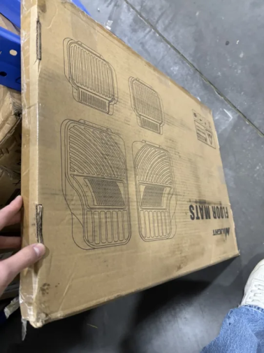 4Pcs Rubber Cargo Mats Universal Trim to fit Most Vehicles (25% OFF Final Checkout)