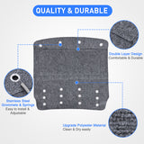 Nilight RV Step Covers 3 Pack 22 inch, Fits 9-11Inch Deep Camper Steps Adjustable Wrap Around RV Step Rug with Spring Works on Electrical & Manual RV Stairs Carpet for Camper Trailers Steps Outside, Gray