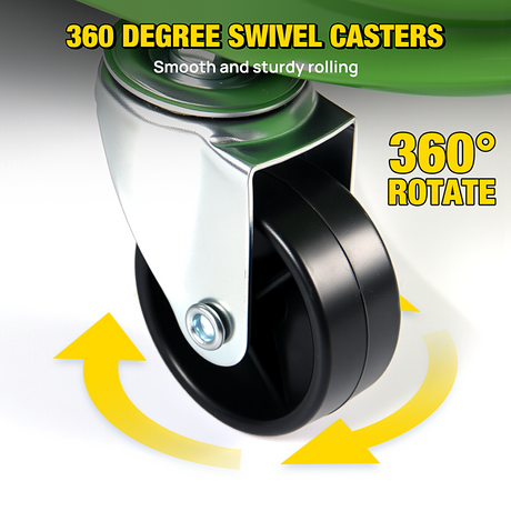 Nilight 36Inch Z Creeper - 2-in-1 Rolling Folding Car Seat, 36 inches Adjustable Roller Garage Chair Lay Down or Sit, 330LBS Capacity, Green Black