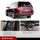 Wiring Harness Kit 4 Pin Trailer Wiring Harness Kit 56329 Vehicle Custom for 2004 2005 2006 2007 2008 2009 2010 2011 2012 Ford Escape; Edge Freestar; Mazda Tribute; Mercury Mariner; Lincoln MKX