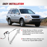 Window Regulator Power Window Regulator with Motor Assembly Replacement for Honda Pilot 2003 2004 2005 2006 2007 2008, Front Driver Side, 748-129