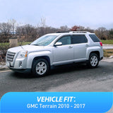 Nilight 4pcs Rain Guards For GMC Terrain 2010 2011 2012 2013 2014 2015 2016 2017
