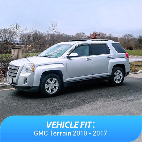 Nilight 4pcs Rain Guards For GMC Terrain 2010 2011 2012 2013 2014 2015 2016 2017