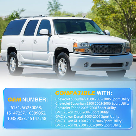 Nilight Rear Hatch Struts 6151 for Chevy Tahoe Suburban 1500/2500 2005-2006, Tailgate Lift Supports Rear Door Shocks 24 Inch for GMC Yukon XL 1500/2500 Denali 2005-2006 Sport Utility, 2PCS Set Rod