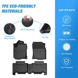 Floor Mats for Toyota RAV4 2013 2014 2015 2016 2017 2018 All Weather Custom Fit Heavy Duty Floor Liners