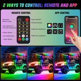 Led light Strip 6Pcs Golf Cart Underglow Light Kit for EZGO Yamaha Club Car