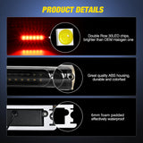 Third Brake Light Tail High Mount 3rd Stop Cargo Reverse Lights Smoked Lens Compatible with Ford F150 1997 1998 1999 2000 2001 2002 2003 F-150 Heritage 2004 Pickup Truck Rear Cab Lamp