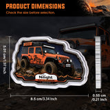 5.5mm Thick Off-Road Vehicle Fridge Magnet | Side Profile Design for Refrigerators & Toolboxes