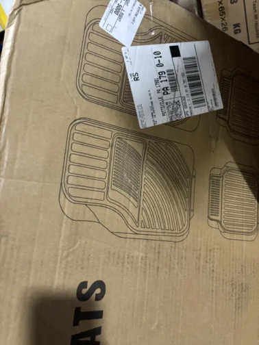 4Pcs Rubber Cargo Mats Universal Trim to fit Most Vehicles (25% OFF Final Checkout)