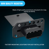 Nilight HVAC Blower Motor Resistor Fit for Ford F-150 2004-2014, F250 F350 Super Duty 2008-2010, Lincoln Mark LT 2006 2007 2008, Mercury Mariner 2008-2011 Replaces 3F2Z-18591-AA, YH-1715