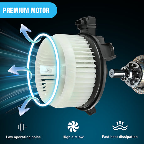 Nilight AC Heater Blower Motor Fan Assembly Fit for Toyota Corolla 2009-2018(Only for AUTO A/C), Prius 2010-2015, Prius V 2012-2017 (for 3 Prong Connect Only) Replace#87103-02210 700249