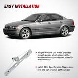 Nilight 740-480 Rear Driver Side Window Regulator with Motor, Compatible with 1999–2005 BMW E46 323i 328i 325i 325xi 330i 330xi (Sedan/Wagon Only), Power Window Lift Assembly, OE Replacement