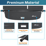 Nilight Cargo Cover Fit for VW Volkswagen Tiguan 2018 2019 2020 2021 2022 2023 2024, Retractable Privacy Security Shield Shade Rear Trunk Cover, with Trunk Storage Net