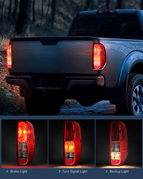 Nilight Taillight Assembly Compatible with 2005 2006 2007 2008 2009 2010 2011 2012 2013 2014 2015 2016 2017 2018 2019 2020 2021 Nissan Frontier and 2009-2012 Suzuki Equator Right Passenger Side