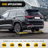 Nilight Parking Curb - Heavy Duty Rubber Garage Driveway Car Wheel Stopper Parking Aid Block Gadgets, 2-Pack