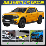 Nilight Ditch Light Brackets Hood Hinges Mount Bracket Kit for Auxiliary Offroad LED Pods Work Lighting Compatible with Ford Ranger 2019 2020 2021 2022 2023