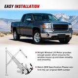 Window Regulator Front Passenger Window Regulator with Motor, Compatible with Chevy Colorado/GMC Canyon 2004 2005 2006 2007 2008 2009 2010 2011 2012, Power Window Lift Motor Assembly, 741-015