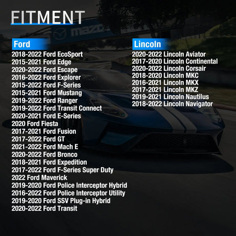 inflator 2015 2016 2017 2018 2019 2020 2021 2022 2023 Ford F150 Edge Mustang Bronco Transit 2017-2023 Lincoln MKC MKX Navigator 315Mhz Tire Pressure Monitor Sensor