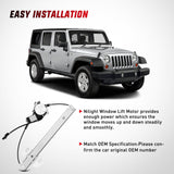 Nilight 748-913 Window Regulator and Motor Front Passenger Side Compatible with Jeep Wrangler 2007-2017 Sport Utility,Wrangler JK 2018 Sport Utility 2010 2011 2012 2013 2014 2015 2016 2017