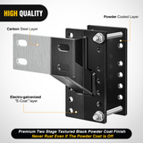 Nilight Spare Tire Carrier Trailer Spare Tire Mount Boat Trailer Carrier Bracket Utility Trailer Accessories Fits 4 &amp; 5 &amp; 6 Lugs Trailer Wheels on 4Inch 4.5Inch 4.75Inch 5Inch and 5.5Inch Bolt Patterns 150 Lbs