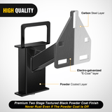 Trailer Hitch Spare Tire Carrier Mount Stake Pocket Boat 3-Nuts Trailer Bracket Utility Trailer Accessories Fits 4 & 5 & 6 Lugs Trailer Wheels on 4Inch 4.5Inch 4.75Inch 5Inch 5.5Inch and 6Inch Bolt Patterns 150 Lbs