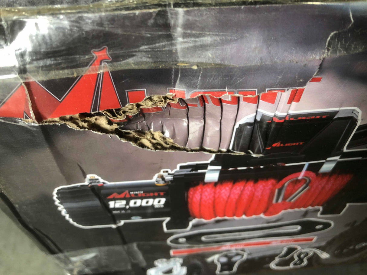 12000 lb ATV/UTV Electric Winch Kit With Synthetic Winch Rope