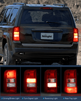 Nilight Taillight Assembly Compatible with 2008 2009 2010 2011 2012 2013 2014 2015 2016 2017 Jeep Patriot Tail Light OE Style Rear Lamp Replacement Driver Side w/Bulbs