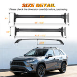 2019 2020 2021 2022 2023 Toyota RAV4 Roof Rack Cross Bars Aluminum Anti-Theft Lock
