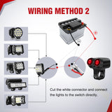 Vehicle Parts & Accessories Motorcycle Handlebar Switch Plug and Play 12V ATV Light Switches Dual Push Button Waterproof ON Off for UTV Driving Lights Fits 22mm Handlebars