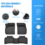 Floor Mats for Cadillac XT4 2019 2020 2021 2022 2023 2024 2025 All Weather Custom Fit Heavy Duty Floor Liners