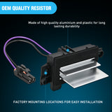 Nilight AC Blower Motor Resistor Blower Control Module Fit for Chevy Silverado 1500, GMC Envoy, Cadillac Escalade 2003 2004 2005 2006 2007 Replace 15-80567 89018778 52495874 4P1516