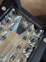 4 Inch 60W Triple Row Spot Flood LED Pods (Pair) W/ Pillar Hood Bracket Clamp Holder | 16AWG Wire 3Pin Switch (25% OFF Final Checkout)