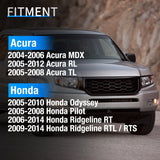 inflator 2005 2006 2007 2008 Honda Acura MDX TL RL Odyssey  2006 2007 2008 2009 2010 2011 2012 2013 2014 Honda Ridgeline RT 2005-2008 Pilot 315Mhz Preprogrammed Tire Pressure Monitoring Sensor