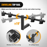 Tow Hooks & Truck Tie Downs & Anchors Dual Trash Can Hauler Hitch Adjustable Height Garbage Can Towing Hitch Carrier Double Trash Can Transporter Trailer Hitch for Truck SUV ATV UTV Golf Cart Lawn Tractor with 2 Inch Receiver